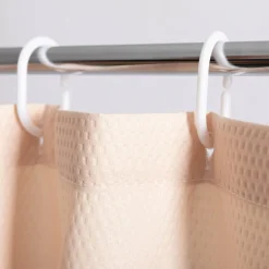 inny Zasłona prysznicowa beżowa CASILDA 180x180 cm