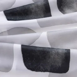 Akcesoria Łazienkowe|Akcesoria Łazienkowe|inny Zasłona prysznicowa czarno-biało ROSA 180x180 cm