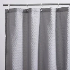 Akcesoria Łazienkowe|Akcesoria Łazienkowe|inny Zasłona prysznicowa szara CASILDA 180x180 cm