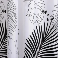Akcesoria Łazienkowe|Akcesoria Łazienkowe|inny Zasłona prysznicowa w czarne liście ROSA 180x180 cm