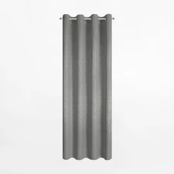 Eurofirany Zasłona przelotkach srebrna OLETA 140x250 cm