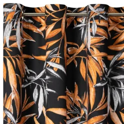 PIERRE CARDIN Zasłona welurowa czarno-ruda ZOJA 140x250 cm