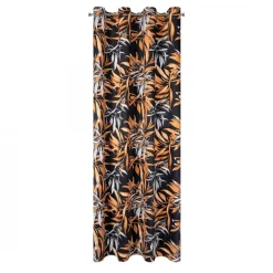 PIERRE CARDIN Zasłona welurowa czarno-ruda ZOJA 140x250 cm