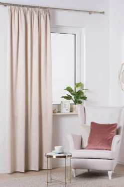 Zasłona YORK na taśmie marszczącej 140x260 cm