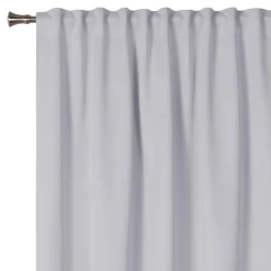 Firany, Zasłony I Akcesoria| Zasłona z taśmą blackout szara ECLIPSE 140x260 cm