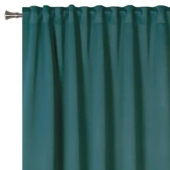 Zasłona z taśmą zielona blackout ECLIPSE 140x260 cm