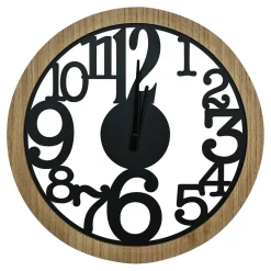 inny Zegar ścienny czarny NATURAL 50 cm