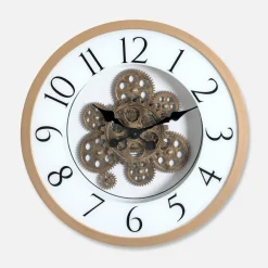 Zegary|inny Zegar na ścianę biało-złoty 40 cm