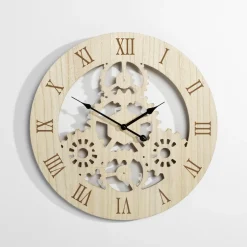 inny Zegar na ścianę drewniany 50 cm