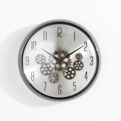 inny Zegar na ścianę z podwójnym mechanizmem antracytowy 35 cm