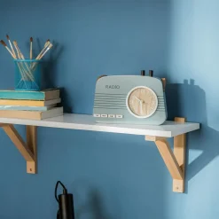 Zegary| Zegar stojący dla dzieci RADIO niebieski