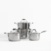 Garnki, Patelnie I Pokrywki|inny Zestaw 4 garnków na indukcję i gaz SAUL