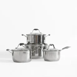 Garnki, Patelnie I Pokrywki|inny Zestaw 4 garnków na indukcję i gaz SAUL