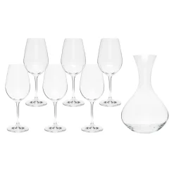 Zestaw 6 kieliszków z karafką VIOLA