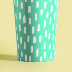 inny Zestaw 4 kubków plastikowych zielony 400 ml