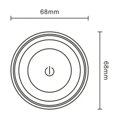 Zumaline Zestaw 2 lampek LED RGB białych z pilotem
