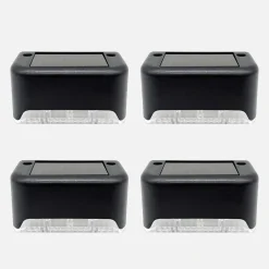 Lampy Ogrodowe|Lampy Ogrodowe|Zumaline Zestaw 4 lampek solarnych LED czarnych IP44