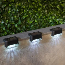 Lampy Ogrodowe|Lampy Ogrodowe|Zumaline Zestaw 4 lampek solarnych LED czarnych IP44