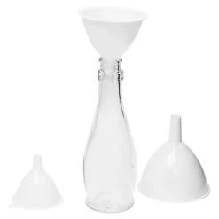 Przybory Kuchenne| Zestaw 3 lejków kuchennych białych