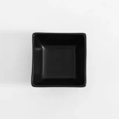inny Zestaw 3 miseczek kwadratowych do serwowania czarny 165 ml