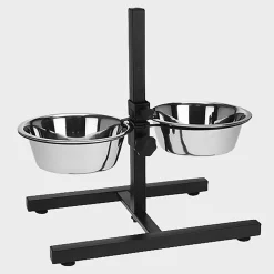 Produkty Dla Zwierząt|inny Zestaw 2 misek dla psa na stojaku
