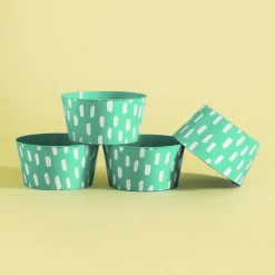 Grill I Piknik|inny Zestaw 4 misek plastikowych zielony 750 ml