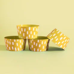 Grill I Piknik|inny Zestaw 4 misek plastikowych żółty 750 ml