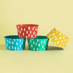 Grill I Piknik|inny Zestaw 4 misek plastikowych żółty 750 ml