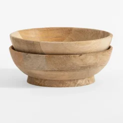 Miski, Patery I Półmiski|inny Zestaw 2 misek z drewna mango 16,5 cm