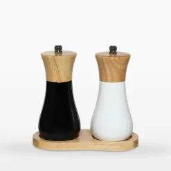 inny Zestaw 2 młynków do soli i pieprzu biało-czarnych