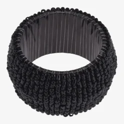 inny Zestaw 4 obrączek na serwetki czarne 5,5 cm