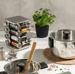 Prima Cucina Zestaw 16 przyprawników na stojaku