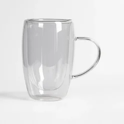 Szklanki I Kubki|inny Zestaw 2 szklanek termicznych z podwójną ścianką z uchem 400 ml