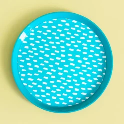 inny Zestaw 4 talerzy plastikowych niebieski, 21 cm