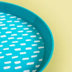 inny Zestaw 4 talerzy plastikowych niebieski, 21 cm