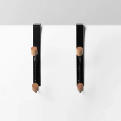 inny Zestaw 2 wieszaków czarnych na drzwi