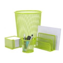 Przechowywanie|Pudełka I Pojemniki Do Przechowywania| Zestaw biurkowy zieleń, 4 szt.