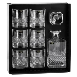 Zestaw do whisky BOHEMIA PRESTIGE ELEGANTE, 7 el.