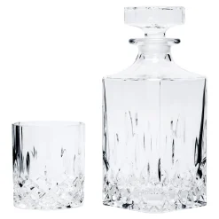Szklanki I Kubki|Dzbanki I Karafki| Zestaw do whisky OPERA 6 szklanek + karafka