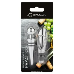 Zestaw do wina nalewak i korek PRACTICO