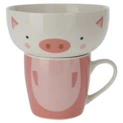 Dzieci Zestaw dziecięcy miseczka i kubek porcelana MIX