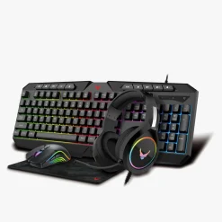 Akcesoria Gamingowe|PLATINET S.A. Zestaw gamingowy 4w1 - mysz + podkładka + klawiatura + słuchawki VG4IN1SET03