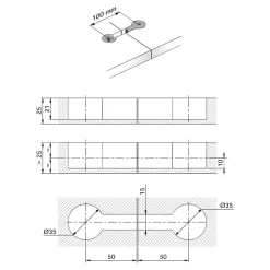 Akcesoria Do Blatów|inny Zestaw montażowy do łączenia blatów KAMPO QUICK