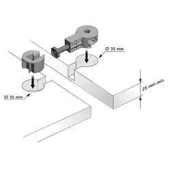 Akcesoria Do Blatów|inny Zestaw montażowy do łączenia blatów KAMPO QUICK