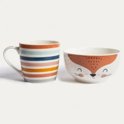 Jedzenie I Picie|Szklanki I Kubki|inny Zestaw śniadaniowy kubek z miską LIS