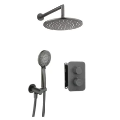 Umywalki I Baterie|Umywalki I Baterie|Deante Zestaw prysznicowy podtynkowy mieszacz typu BOX titanum