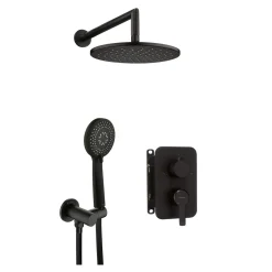 Umywalki I Baterie|Umywalki I Baterie|Deante Zestaw prysznicowy podtynkowy z boxem mieszaczowym BXYZNQAM nero ARNIKA