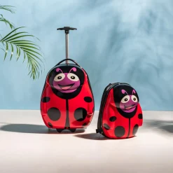 Podróże|inny Zestaw walizka i plecak dla dzieci BIEDRONKA