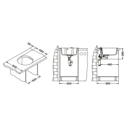 Alveus Zlewozmywak ASPEN 10 czarny