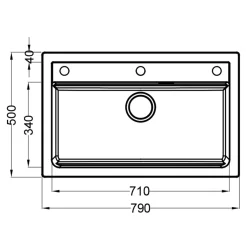 Zlewozmywaki|Alveus Zlewozmywak czarny CORNUS 40 + rollmata i deska kuchenna